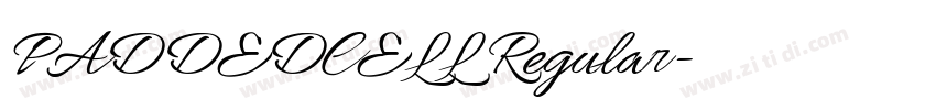 PADDEDCELL Regular字体转换 PADDEDCELL Regular字体转换